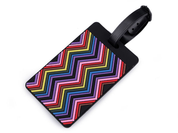 Premium Luggage Tag with Secure Snap-On Strap - Travel Suitcase ID Name Label for Bags, Backpacks, and Keychains