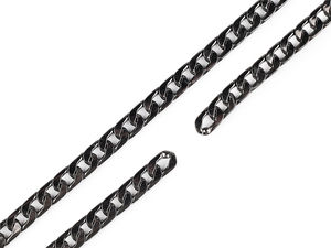 Premium Metal Flat Curb Chain (11mm) - Heavy-Duty Strap and Accent Chain for Handbags, Purses, and Fashion Accessories