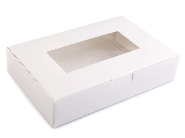 Premium Gift and Wedding Favor Boxes with Display Window – Easy Assembly Craft Box Set