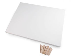 Premium White Stretched Canvas (30x40 cm) - 100% Cotton Artist Canvas for Acrylic & Oil Painting