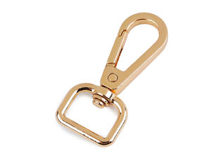 Premium Metal Swivel Snap Hook Carabiner (Fits 15mm Straps) - Durable Clasp for Keychains & Handbags