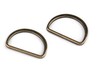 Premium Metal Flat D-Ring for 30mm Straps - Elegant Hardware for Belts, Garments, and Accessories