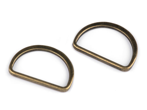 Premium Metal Flat D-Ring for 30mm Straps - Elegant Hardware for Belts, Garments, and Accessories
