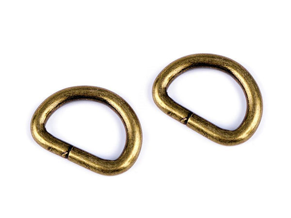 Premium 20mm Metal D-Ring Hardware for Bags, Handbags, and Pet Collars