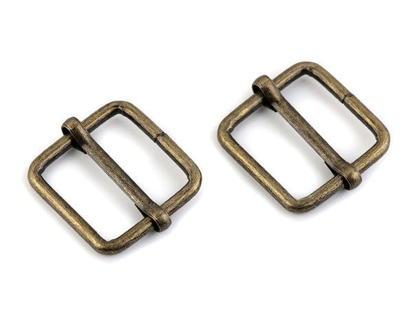 20mm Metal Adjustable Slide Square Buckle, Premium Strap Slider Adjuster for Backpacks, Purses, and Bags