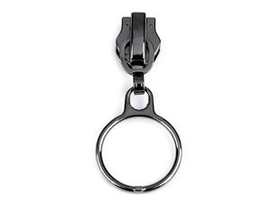 Premium Metal Zipper Slider with 20mm O-Ring Pull for #5 Nylon Coil Zippers