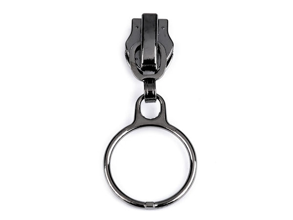 Premium Metal Zipper Slider with 20mm O-Ring Pull for #5 Nylon Coil Zippers