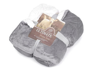 Premium Dual-Sided Sherpa Fleece Throw Blanket - Ultra-Soft Double-Layer Cozy Warm Blanket (150x200 cm)