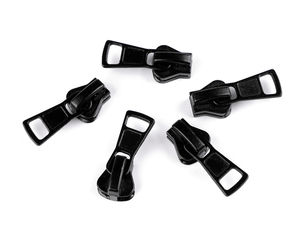 Premium Metal Zipper Slider for No. 8 (8mm) Plastic Zippers - Black