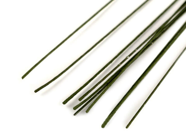 Premium White Paper-Covered Floral Wire | 1mm Diameter, 40cm Length