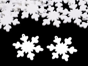 Premium White Wooden Snowflake Cut-Out for DIY Crafts & Christmas Decor
