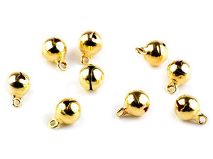 Premium 8mm Metal Jingle Bells for Clothing, Crafts, and Festive Decor - Rustproof & Washable