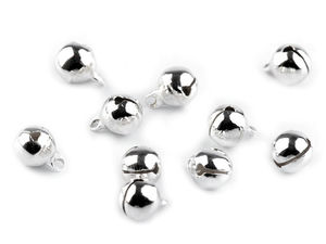 Premium Rust-Proof Metal Jingle Bells (6mm) - Washable Craft Charms for Clothes, Shoes and Accessories