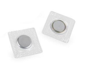 Sew-In Invisible Magnetic Snap Fasteners - Ø15mm Hidden Magnets in Clear Pouch for Clothes, Bags, and Crafts