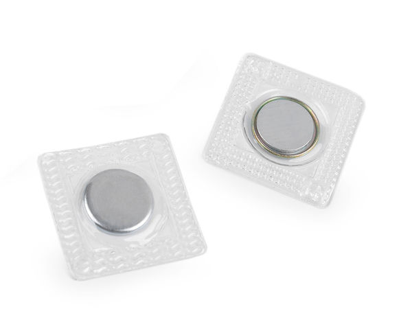Sew-In Invisible Magnetic Snap Fasteners - Ø15mm Hidden Magnets in Clear Pouch for Clothes, Bags, and Crafts