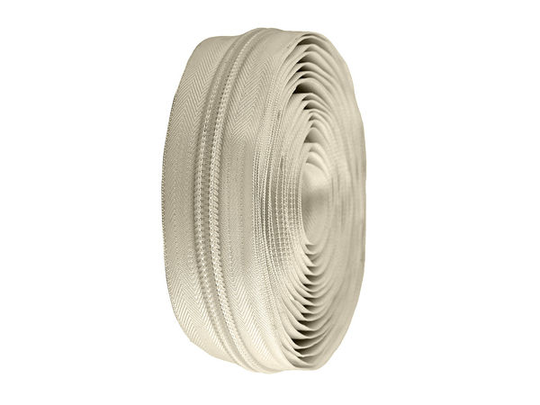 Heavy-Duty No. 10 Continuous Nylon Coil Zipper Chain - Premium Haberdashery Roll for Bags, Upholstery, and Outerwear