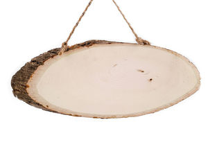 Premium Natural Wood Tree Branch Oval Slices - DIY Rustic Wooden Labels and Plaques for Wedding Decor, Crafts, and Pyrography