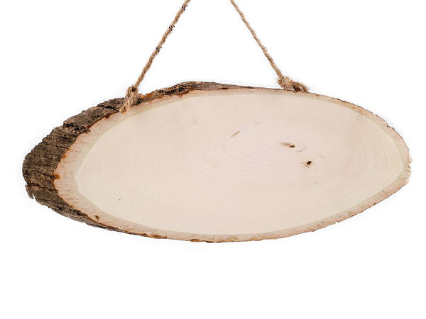 Premium Natural Wood Tree Branch Oval Slices - DIY Rustic Wooden Labels and Plaques for Wedding Decor, Crafts, and Pyrography