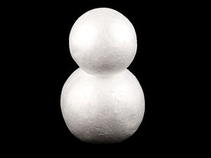 Premium Styrofoam Snowman Craft Shape (9x14 cm) – DIY Winter & Christmas Holiday Decorating Base
