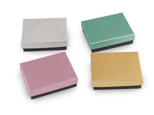 Premium Glitter Jewellery Gift Box with Removable Foam Insert (7x9 cm) - Elegant Gift Packaging