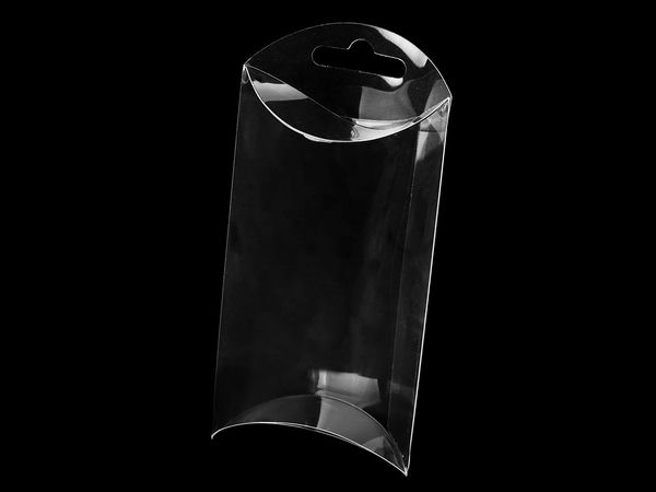 Transparent Clear Packaging Box with Hang Tab (7x12 cm) | Premium Retail Display & Gift Box