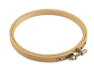 Premium Bamboo Embroidery Hoop (12.5 cm / 5") – Natural Wooden Frame for Cross Stitch, Needlepoint, and Wall Display