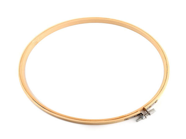 Premium Bamboo Embroidery Hoop (Ø22 cm) with Metal Tension Screw – Versatile Crafting, Picture Framing & Dreamcatcher Ring