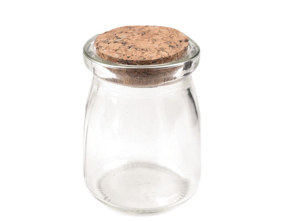 Premium 100ml Glass Vial Bottle with Cork Stopper (56x73 mm) – Clear Storage Jar for Crafts, Beads, and Bath Salts