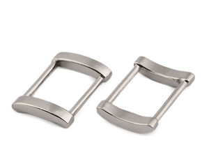 Premium 20mm Rectangular Metal Loop Rings for Handbags, Straps, and Garments - Nickel Finish