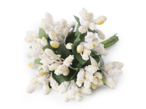 Premium Artificial Flower Pistils & Berries on Wire - 12-Piece Bunch for Crafts, Wreaths & DIY Florals