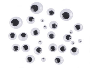 Premium Plastic Wiggle Googly Eyes - Multi-Size Craft Assortment for DIY Dolls, Toys & Scrapbooking (Non-Adhesive)