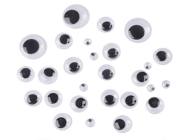 Premium Plastic Wiggle Googly Eyes - Multi-Size Craft Assortment for DIY Dolls, Toys & Scrapbooking (Non-Adhesive)
