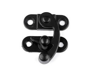 Vintage Metal Latch Lock - Antique Curved Catch Buckle Fastener for Jewelry Boxes, Chests & Wooden Cases