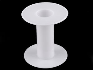 Plastic Empty Spool for Ribbons & Braids - 6 x 6.6 cm with 21 mm Center Hole