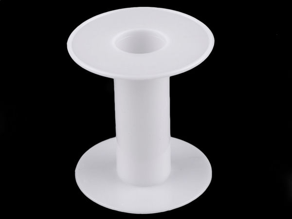 Plastic Empty Spool for Ribbons & Braids - 6 x 6.6 cm with 21 mm Center Hole
