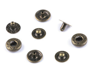 Premium Metal Press Stud Snap Fasteners (10mm) for Leathercraft, Bags, and Medium-Thick Fabrics - 4-Part Set