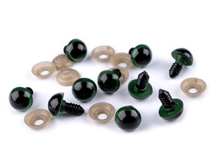 Premium 14mm Plastic Safety Eyes with Washers for DIY Dolls, Plush Toys, and Amigurumi
