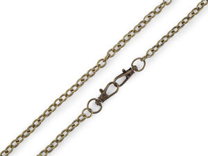 Premium Metal Purse Chain Strap with Dual Lobster Clasps, 120cm - Elegant Replacement Strap for Handbags, Clutches, and Crossbody Bags