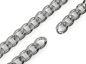 Premium 20mm Metal Link Chain for Handbags, Purses, and Crafting - Heavy-Duty Decorative Chain for Straps & Fashion Accessories