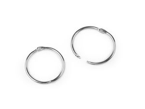 Premium Metal Bookbinding Rings - Multi-Purpose Loose Leaf Binder Rings for Scrapbooking, DIY Crafts, Albums, and Keychains