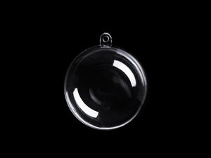 Premium Clear Acrylic Fillable Ball Ornament (5 cm) - DIY Craft & Holiday Bauble