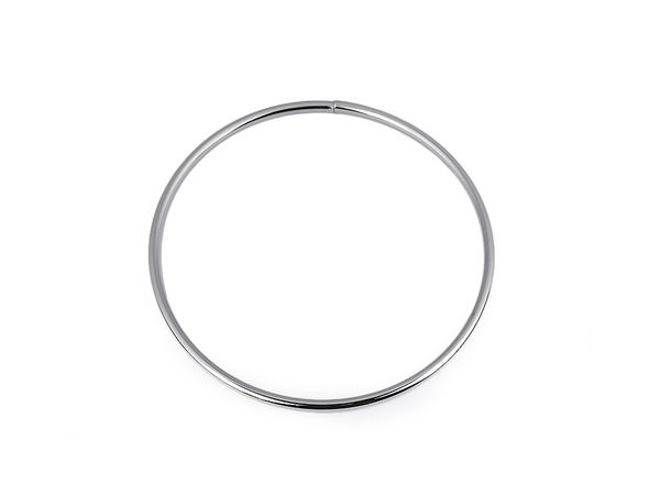 Nickel Metal Circle Unwelded Bag Handle (Ø13.5 cm) – Solid O-Ring for Handbag, Purse Making, and Dreamcatchers