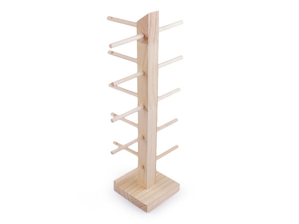 Premium Wooden Bracelet & Eyewear Display Stand - T-Bar Organizer for Jewelry & Glasses