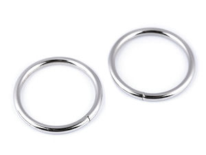 Premium Metal O-Ring Jump Ring, 35mm - Non-Welded Haberdashery & Leathercraft Ring