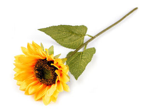 Lifelike Artificial Sunflower Stem - Bendable Floral Arrangement Flower for Wreaths, Window Boxes, and Crafting