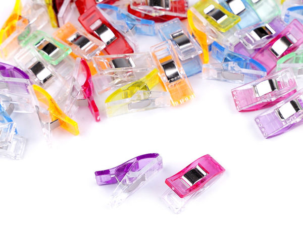 Premium Sewing Craft Clips - Multi-Purpose Fabric Pegs for Quilting, Tailoring & Crafts (10 x 27 mm)