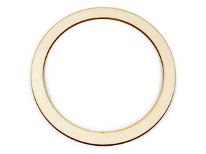 18cm Premium Beech Wood Hoop - Natural Flat Wooden Ring for DIY Dreamcatchers, Wind Chimes, and Crafts