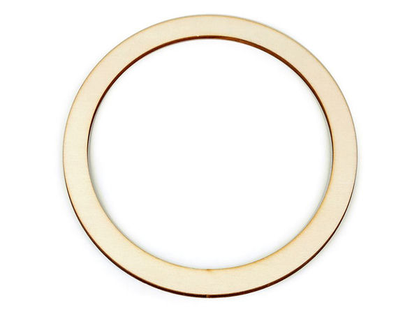 18cm Premium Beech Wood Hoop - Natural Flat Wooden Ring for DIY Dreamcatchers, Wind Chimes, and Crafts