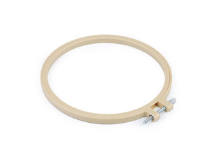 Premium Plastic Embroidery Hoop (Ø12cm) with Adjustable Metal Tension Screw - Round Crafting Frame for Embroidery, Cross-Stitch & DIY Projects