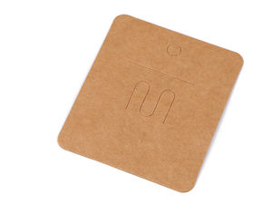 Premium Paper Jewelry Display Cards for Brooches and Hair Clips, 6.2 x 7.5 cm - Customizable Write-On Presentation Tags for Boutiques & Branding